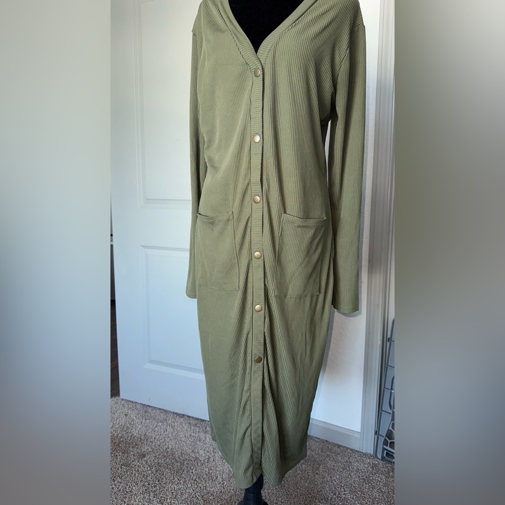 No Boundaries Khaki Ribbed Top